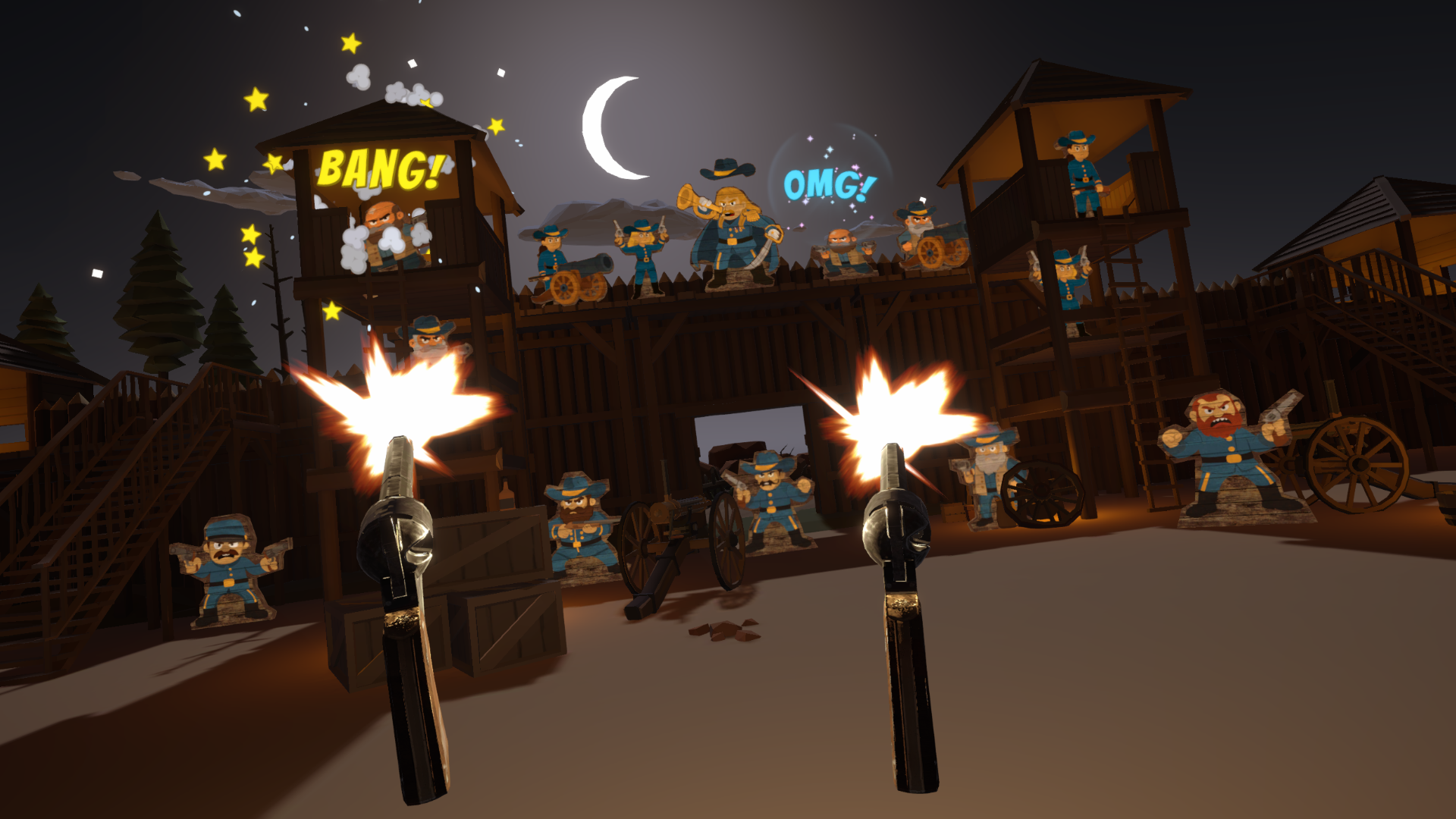 Night fort battle